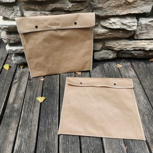 Sacs tissés en papier kraft 150 g/m² laminés imperméables pour vêtements, rangement de documents et dossiers, personnalisables avec votre marque - Product Image 2