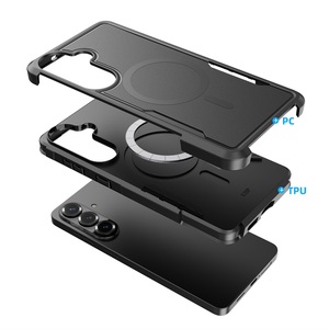 เคสโทรศัพท์แบบแม่เหล็กปิดรอบตัวเครื่อง TPU กันกระแทก PC TPU เคสใสสำหรับ Samsung Galaxy S25 Ultra S26 Plus 26 Ultra - Product Image 1