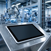 PC Panel Industri 15 Inci J1900 I5 Layar Sentuh Resistif Komputer Tertanam Tanpa Kipas 2COM RS485 untuk Otomasi