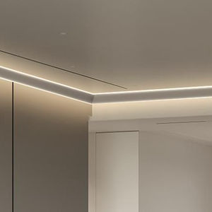 Profilé <span class=keywords><strong>Aluminium</strong></span> LED Réversible 69x69mm, Nouveau Design, pour Plafond, Cornière Lumineuse pour Ruban LED - Product Image 3