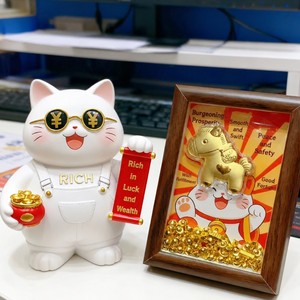 Autocollant de téléphone personnalisé en feuille d'or pur 999, porte-bonheur, cadeau d'affaires - Product Image 6