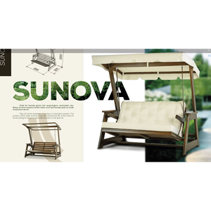 Columpio de Jardín de Madera Sunova de Soylu Grup Modelo SNV-201-2 - Product Image 3