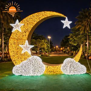 Decoración LED de <span class=keywords><strong>Luna</strong></span> y Estrella para Ramadán, para Exteriores, Espacios Públicos, Festivales, Exhibición Personalizada, Luz Decorativa de Grado Comercial para Centros Comerciales y Parques - Product Image 1