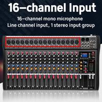 CT-160S Mixeur DJ professionnel 16 voies pour scène, USB, avec effets de réverbération, monitoring, chant et enregistrement, 20Hz-30KHz