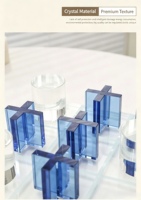 Échiquier en cristal bleu de haute qualité, design unique et exquis, apparence attrayante, échiquier artisanal