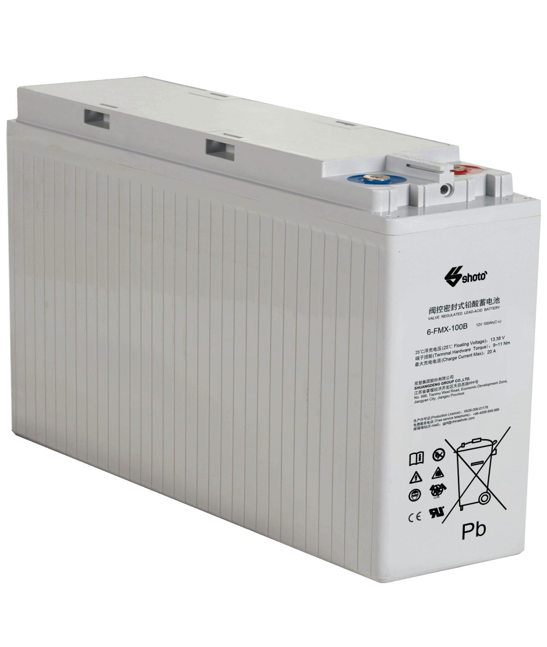 VRLA Shoto 6 - FMX - 100B VRLA — batterie scellée, sans entretien, au plomb, AGM, pour télécommande, stockage d'énergie et UPS, vente en gros