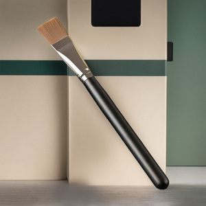 Pinceau de contour synthétique doux de qualité supérieure pour estomper les fonds de teint liquides et crèmeux, les correcteurs et l'application de masques faciaux plats - Product Image 6
