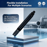 Capteur ISE d'azote ammoniacal solaire LoRaWAN pour la surveillance des décharges d'eaux usées et de la conformité des eaux de surface