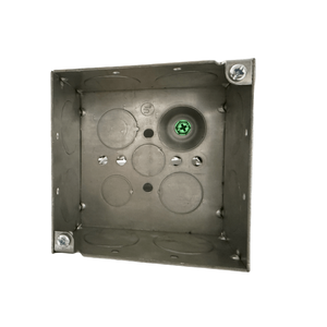 4 "vuông hộp điện, 30.3 inch khối, 2-1/8" sâu, 1 "knockouts, pre-mạ kẽm thép, Hàn xây dựng - Product Image 2