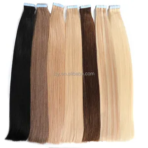 Invisible Tape in hair extensions 100human hair,tape ins extensions human hair