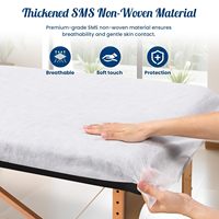 25 pièces 84x35 pouces Draps de table de massage jetables respirants et élastiques en tissu non tissé Housse Noverlife P21086-NL-EU B09MCSZWPX