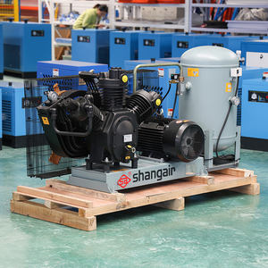 Compresor de Aire Lubricado por Pistón Shang Air, 30 bar, Refrigerado por Aire, Portátil, 20 hp, con Tanque y Motor para Máquina de Soplado de Botellas - Product Image 4