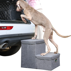 2025 almacenamiento portátil plegable de lujo escalones para mascotas estilo sólido escaleras para perros pequeños y grandes para camas y maletero de coche SUV - Product Image 6