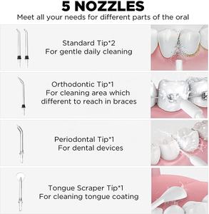 H2ofloss tooth <span class=keywords><strong>scaler</strong></span> travel <span class=keywords><strong>mini</strong></span> regolazione estensibile Water Flosser irrigatore dentale portatile idropulsore orale - Product Image 6