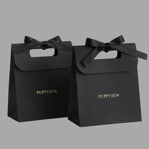 Luxury Wholesale Reusable <b>Bags</b> Die-cut Handles Tote Art Textured <b>Paper</b> <b>Gift</b> <b>Bag</b> With Logos Custom Offset Printing Hot Stamping - Product Image 3