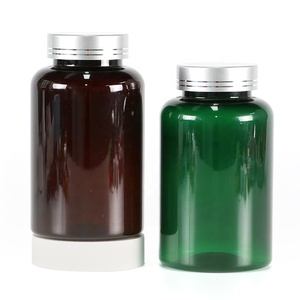 PET de calidad alimentaria, botella de plástico de 500ml de color personalizado con tapa resistente a los niños de color personalizado para botella de tableta de suplemento de vitamina - Product Image 3