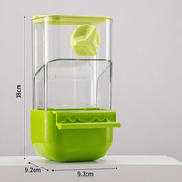 Mangeoire automatique pour oiseaux, distributeur de graines avec tiroir séparateur de coques pour perruches, mangeoire à gravité pour oiseaux