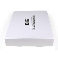 Boîte d'emballage pour sweat-shirt avec logo en relief, boîte d'expédition pour vêtements, petite entreprise, boîte de courrier en carton ondulé personnalisée avec insert