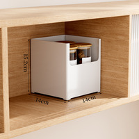 Boîte de rangement à angle droit profonde, tiroir de placard extensible pour cuisine, armoire, bureau, organisateur divers, matériau plastique PP