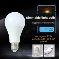 Ampoule LED à économie d'énergie ultra-lumineuse à intensité variable par thyristor, température de couleur multiple, protection des yeux, lampe de chevet pour hôtel, bureau, CRI élevé