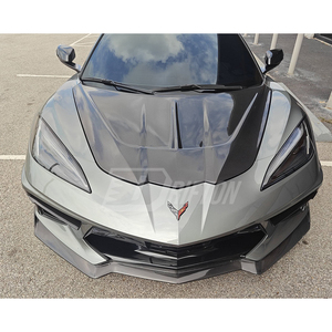 Nuevo alerón delantero de fibra de carbono estilo 5VM agresivo para kits de carrocería Chevrolet Corvette C8 Stingray Z51 - Product Image 2