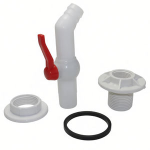 Ensemble de robinetterie G1" 3/4" 1/2" avec bec incliné, <span class=keywords><strong>tuyau</strong></span> long, <span class=keywords><strong>raccord</strong></span> fileté en plastique, adaptateur de traversée de plaque pour réservoir d'eau, <span class=keywords><strong>raccord</strong></span> rapide - Product Image 4