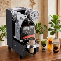 Machine de scellage automatique commerciale TFU pour couvercles de gobelets en plastique PP pour jus, boba, thé au lait et bubble tea
