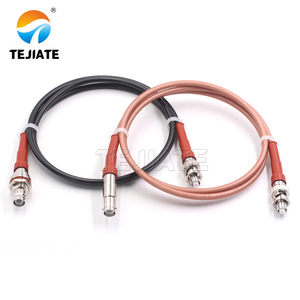 Custom High voltage test <strong>cables</strong> SHV connectors to SHV for coaxial jumpers RG58/RG142 assembly <strong>cable</strong> RF coaxial <strong>cable</strong> plug