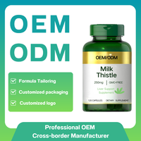 Kapsul Milk Thistle OEM/ODM |   Kapsul Milk Thistle Alami 250mg Potensi Tinggi Ekstrak Silymarin Suplemen Kesehatan Harian