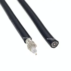 RG223/U Black Sheath RG223 Coaxial Cable Double Shielded with PVC Jacket Coax Cable Rg Series Mil-c-17