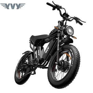 Bicicleta Eléctrica YVY Q20 Pro 40Ah 20" con Llantas Gruesas, Motor Dual, Batería, Bicicleta Eléctrica Híbrida de Montaña para Adultos - Product Image 1