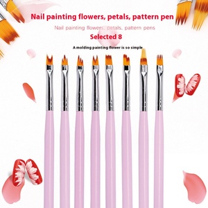 Petal Ombre Nail Art Brush Flower Gradient Painting Tool Nylon Bristle Gel Nail Decoration Manicure Salon Nail Art Brush Pen - Product Image 2