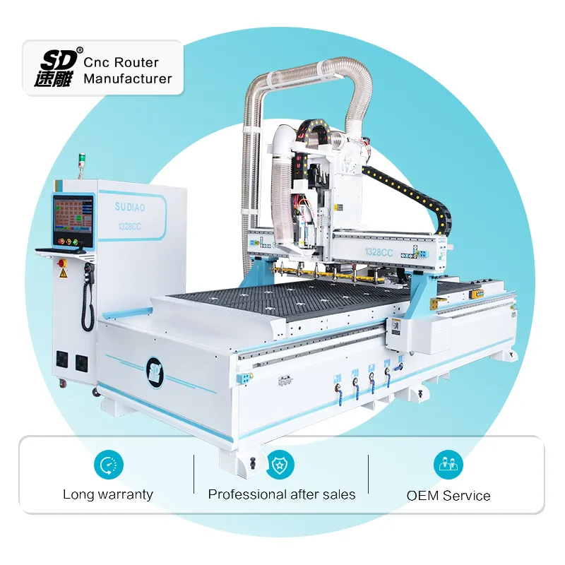 Cambiador de herramientas automático profesional 1328 1328, máquina de tallado de enrutador de madera cnc