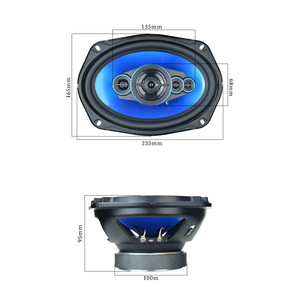 Haut-parleur coaxial de voiture bleu 6x9 pouces, audio pleine gamme, 4 ohms, 12V, usage général - Product Image 4