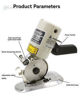 Mesin pemotong dengan pisau bundar elektrik untuk memotong kain - Product Image 4
