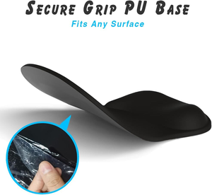 <span class=keywords><strong>Repose</strong></span>-poignets pour clavier en mousse à mémoire de forme à motif de dessin animé personnalisé, gris et noir dégradé, rembourré, base en caoutchouc antidérapante, écologique, best-seller - Product Image 5