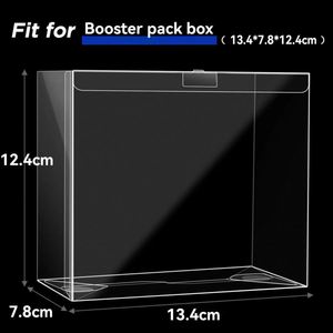 FX High Quality English Booster Pack Box Display Case TCG <b>Cards</b> Clear PET/PVC Lightweight Easy Fold No Closure - Product Image 5
