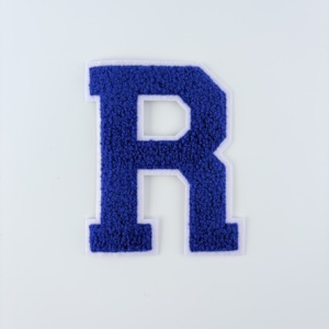 Parches de Letras de Chenilla de 4.5'' de la A a la Z en Color Azul, Parche Bordado con Copos de Nieve, Parches Termoadhesivos de Letras de Chenilla, Letras de Parche Económicas - Product Image 5