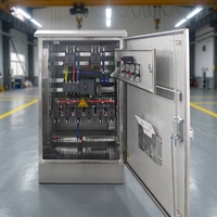 Boîtier de distribution à commutation automatique en acier inoxydable avec disjoncteurs MCCB et MCB pour alimentation de secours