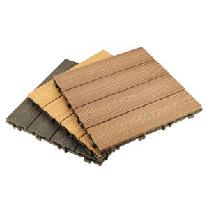 กระเบื้องพื้นไม้เทียม WPC แบบประกบติดตั้งเองทันสมัย รูปทรงสี่เหลี่ยม สำหรับตกแต่งพื้นภายนอก กันน้ำ - Product Image 1