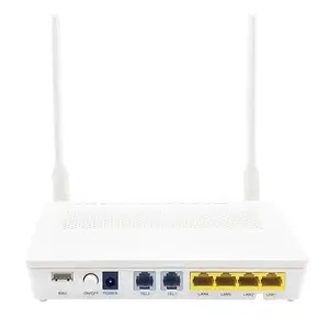 NEW GPON HG8245H ONU 4LAN+2POTS+2.4G WiFi EPON XPON ONT Router English Firmware fiber optital equipment HG8245H5