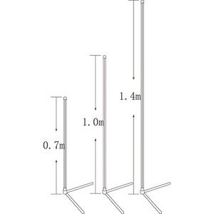 Đèn đứng Tripod thông minh <span class=keywords><strong>LED</strong></span> RGB phong cách tối giản Bắc Âu Coener dành cho phòng ngủ, đèn đứng di động góc phòng màu trắng - Product Image 2