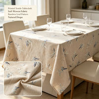 Tissu Jacquard Tissé 100% Polyester Anti-Décoloration à Motifs, Largeur 98 pouces, Direct Usine, pour Tapisserie, Nappes d'Hôtel et Textiles de Restaurant