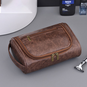 Nouvelle <span class=keywords><strong>trousse</strong></span> <span class=keywords><strong>de</strong></span> maquillage portable en PU pour <span class=keywords><strong>homme</strong></span>, sensation haut <span class=keywords><strong>de</strong></span> gamme, grande capacité, imperméable, sac <span class=keywords><strong>de</strong></span> <span class=keywords><strong>toilette</strong></span> <span class=keywords><strong>de</strong></span> voyage - Product Image 3