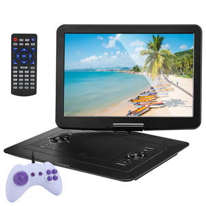 Reproductor de DVD portátil multiformato con controlador de juegos para uso en el coche y en el hogar, batería recargable, tarjeta USB SD - Product Image 5