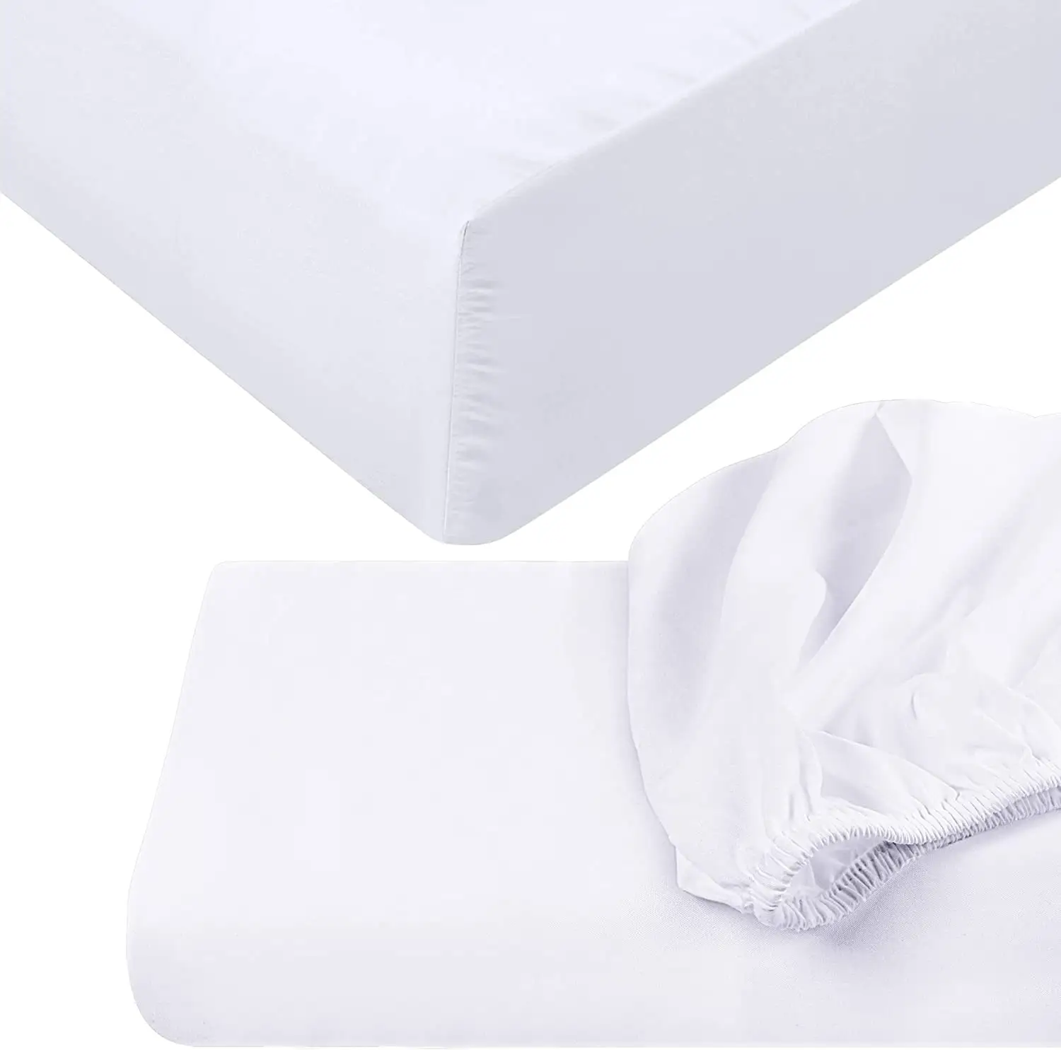 थोक सस्ते कीमत Microfiber बुना Bedsheet होटल के लिए 100% पॉलिएस्टर सज्जित चादर चादरें