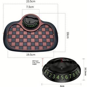 Nuevo Producto: Tapete Antideslizante Multifuncional para el Tablero del Auto con Soporte para Teléfono y Placa de Número de Estacionamiento, Personalizable con Logotipo, para Artículos Promocionales - Product Image 2