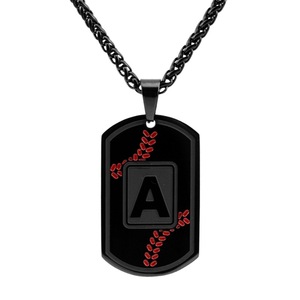 Hot Selling Simple Niche Design A-Z Letter Pendant Necklace Multiple Models Men's Necklaces <b>Titanium</b> Steel Wholesale Jewelry - Product Image 5