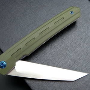 Cuchillo Táctico Plegable HK FB080 Personalizado OEM para Caza y Camping, Hoja de Acero Inoxidable D2, Mango G10, Proyectos DIY, 1 Año de Garantía - Product Image 4