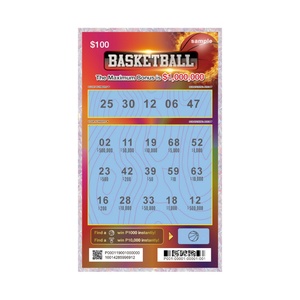 Tarjeta de Lotería de Baloncesto con Diseño Personalizado, Impresión Digital a Color, Papel con Núcleo Negro, Formato de Tarjeta de Millones - Product Image 6